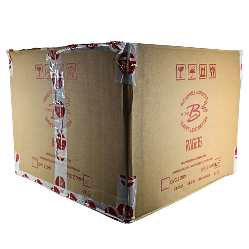 B2 Audio RAGE 15" Subwoofer 2000 Watt RMS Dual 2-Ohm 3" Voice Coil V3