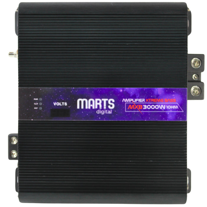 Marts Digital MXB Series Monoblock 3K Bass 1 Ohm Amplifier MXB-3000-1-V2