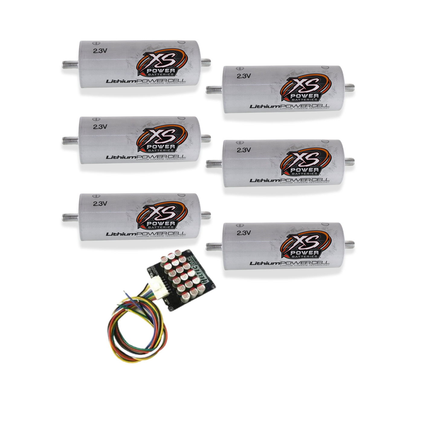 XS Power 6-Pack Kit 40AH Lithium Cell Bank 2.3v Lith Titanate Oxide (L ...