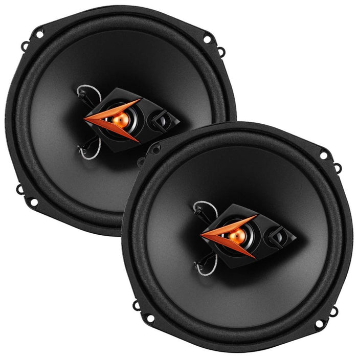 Cadence 6.75" 55 Watt RMS 4-Ohm 3-Way Coaxial Car Audio Speakers Pair IQ675GE