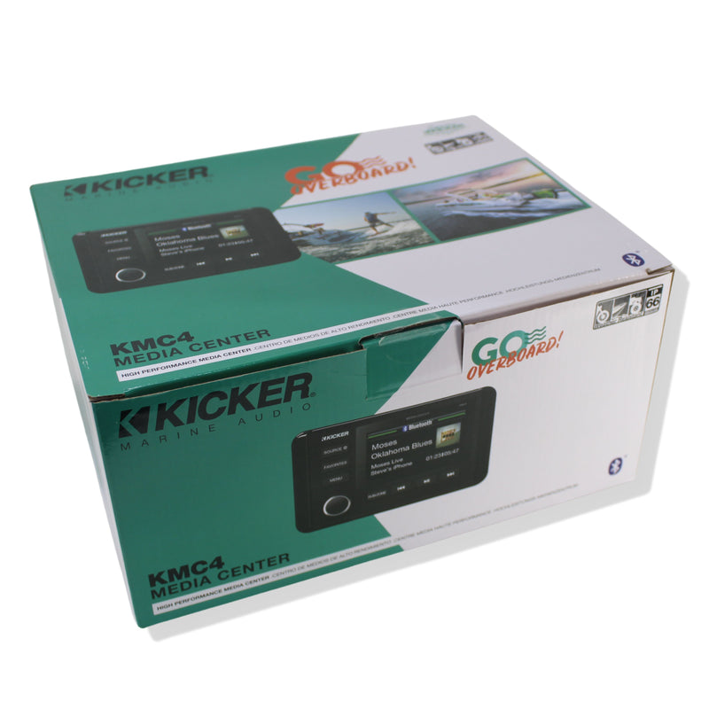 Kicker 46KMC4 Marine Weather Resistant Bluetooth Media Radio