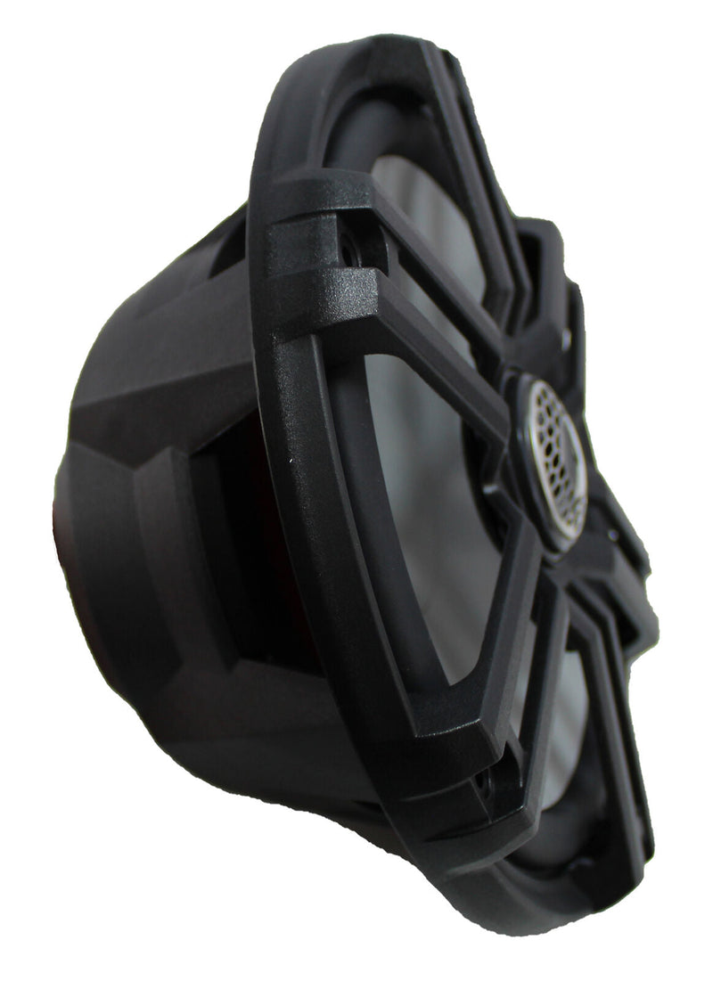 Pair of Rockford Fosgate 8" Black 2000W 4 Ohm Color Optix Marine 2-Way M2-8B