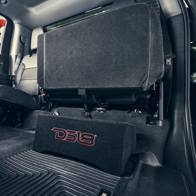 10" 600 Watt RMS 2-Ohm Under Seat Shallow Subwoofer Enclosure DS18 DFPU110iX