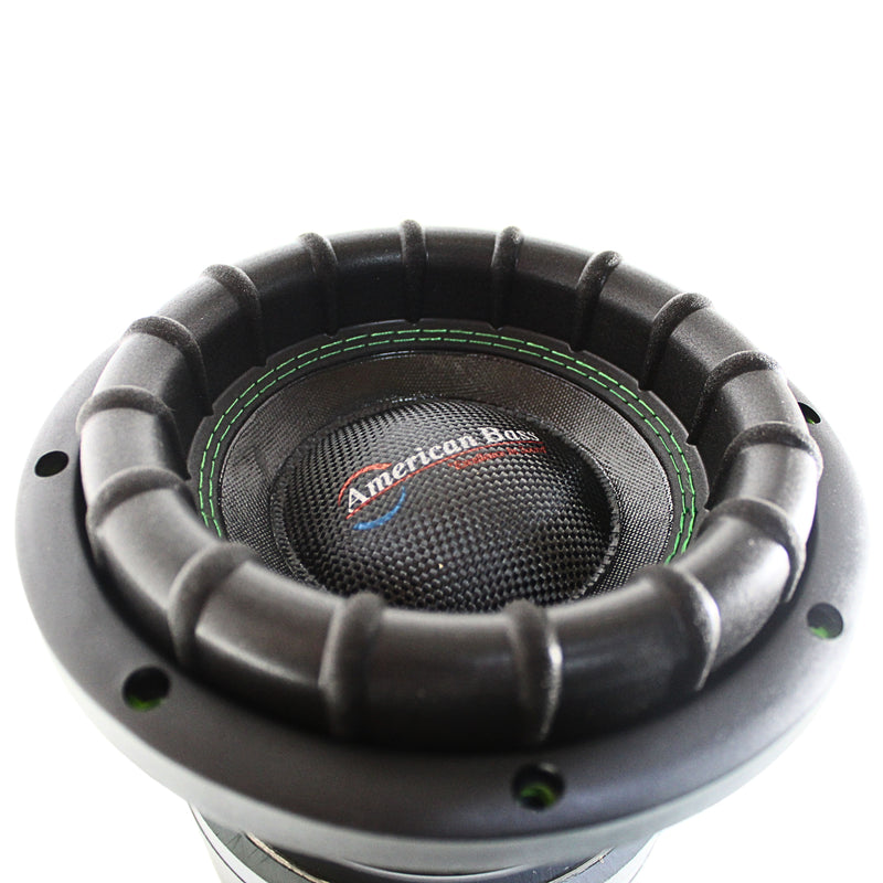 American Bass Godzilla Green/Black 8" Dual 4 Ohm 1200W RMS Sub GODZILLA-8-D4