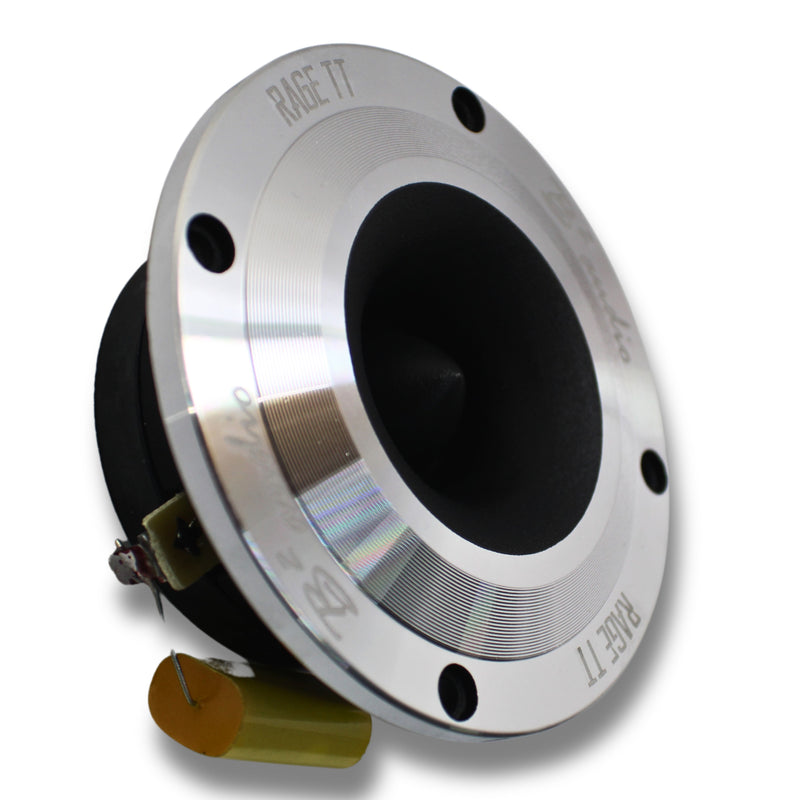 B2 Audio 50 Watt RMS 4-Ohm 4" OD Bullet Pair of RAGE TT Tweeters
