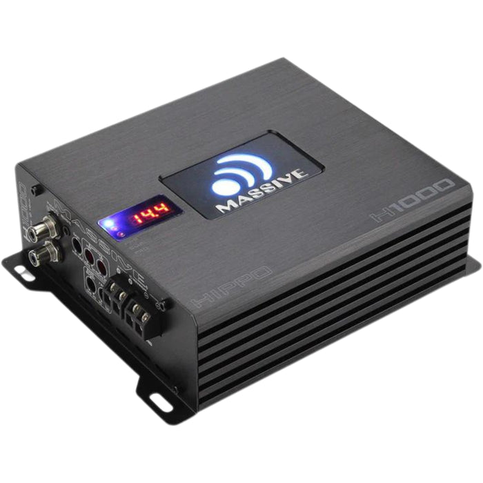 1050W RMS 1-Ohm Monoblock Amplifier Massive Audio HIPPO Series MA-H1000