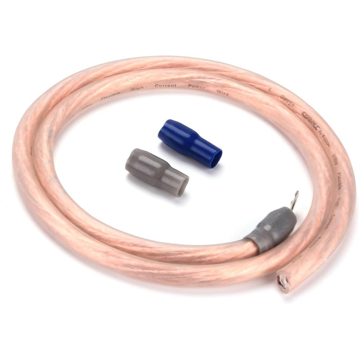 4 Gauge Blue CCA Soft Rubber Complete Amplifier Wire Kit Orion Cobalt Series