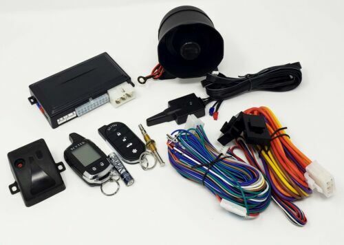 Car Alarm Security 2 Door Locks, Keyless 2-Way LCD Remote Start Scytek A4.2W