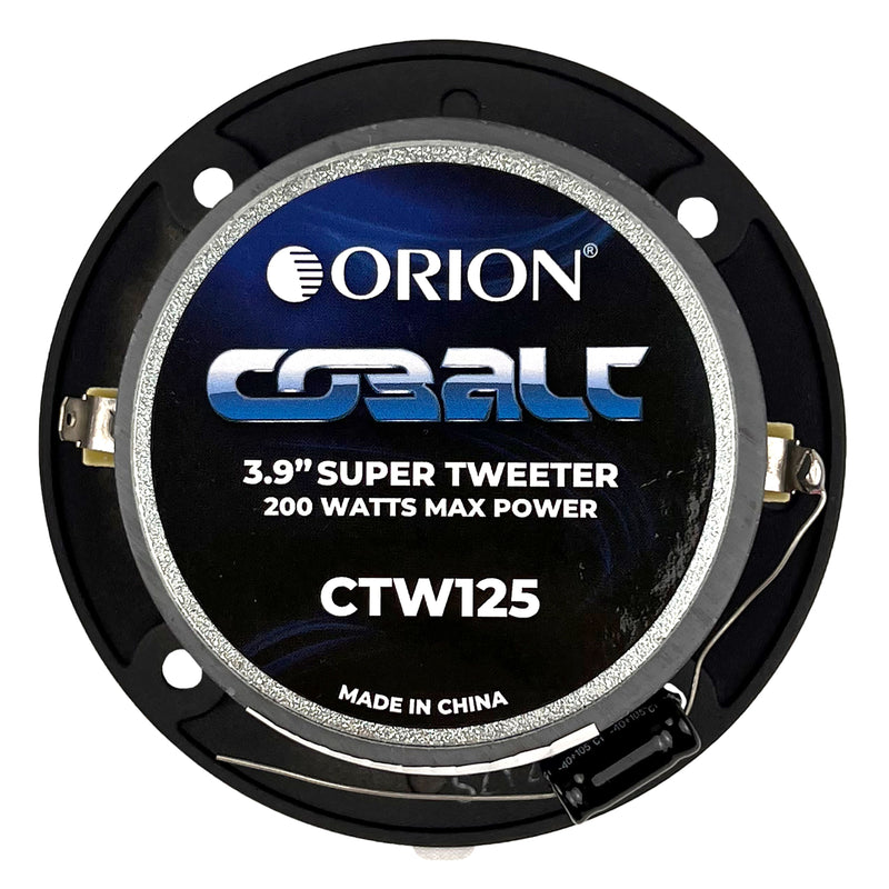 3.9" Aluminum Super Tweeter Pair 50w RMS  4 Ohms Ferrite Magnet  ORION CTW125
