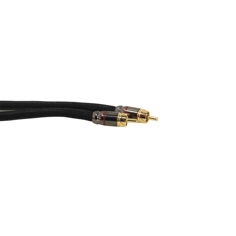 Full Tilt Audio Single Channel 3.0 Feet Gold Tip RCA Cable FT-RCA3.0-HQ-SGL