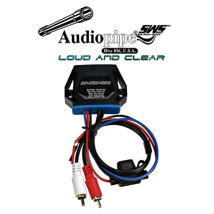 Audiopipe Universal Marine Bluetooth Receiver Car Audio Adapter / AP-BTM-1200