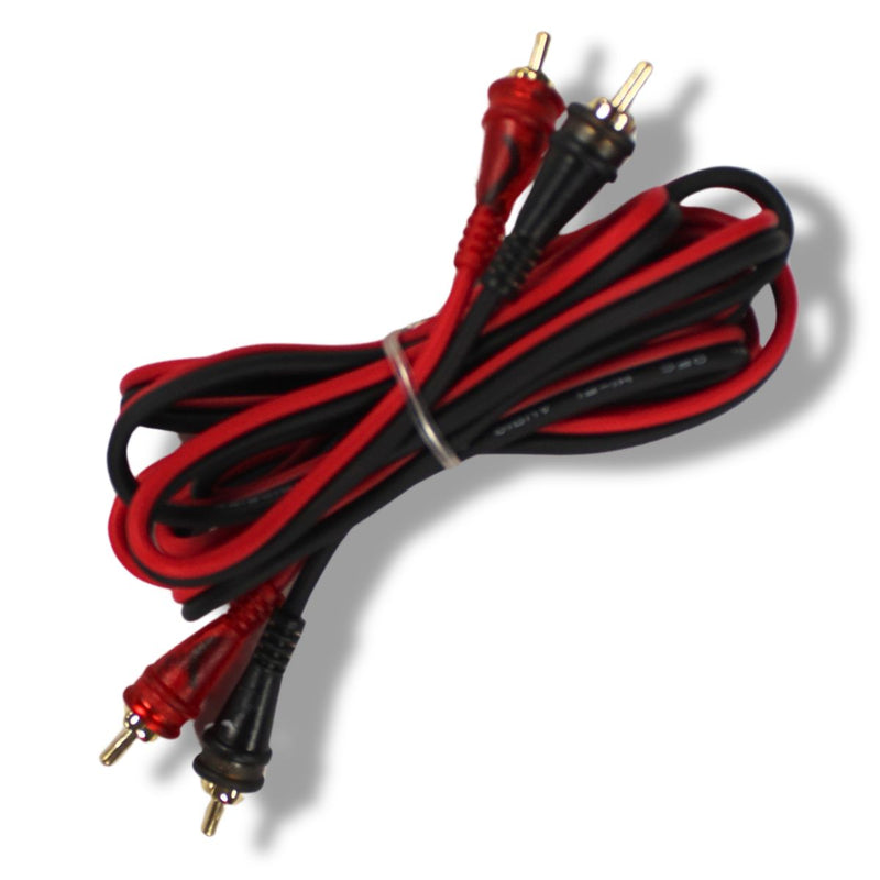 Audiopipe Frosted RCA Cables w/Gold-Plated RCA Connectors (10 Pack) 1.5-25 Feet