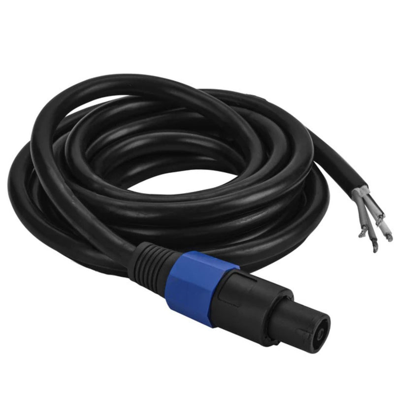 Dual 8 inch 275W RMS Voceteo Loaded Enclosure w Tweeters, Amplifier & Speakon