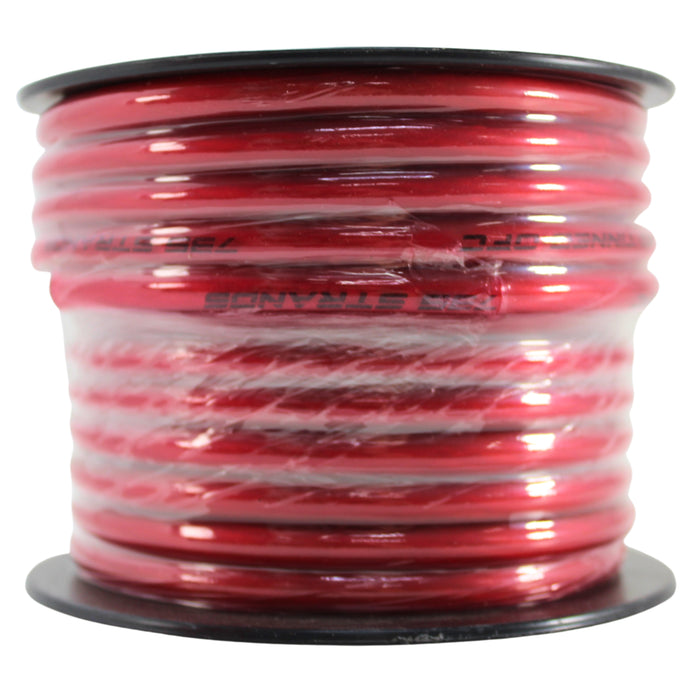 Full Tilt Audio 8 Gauge Tinned Oxygen Free Copper Power/Ground Wire Red Lot