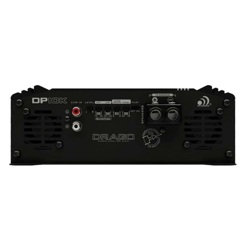 Massive Audio DRAGO Monoblock Amplifier 10000 Watt 1 Ohm Stable DP10K