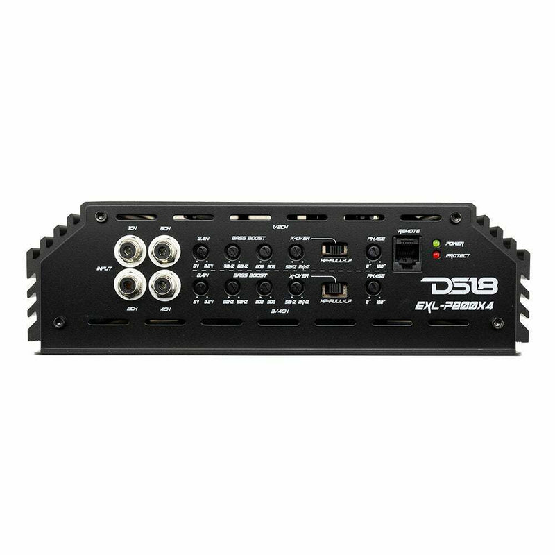 DS18 4 Channel Korean Amplifier Class A/B Full Range w/ Bass Knob EXL-P800X4