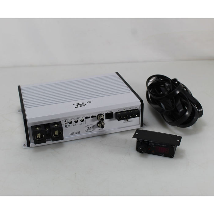 2000 Watts RMS 1 Ohm Class D Monoblock Amp with Bass Knob RAGE-2000 REFURBISHED