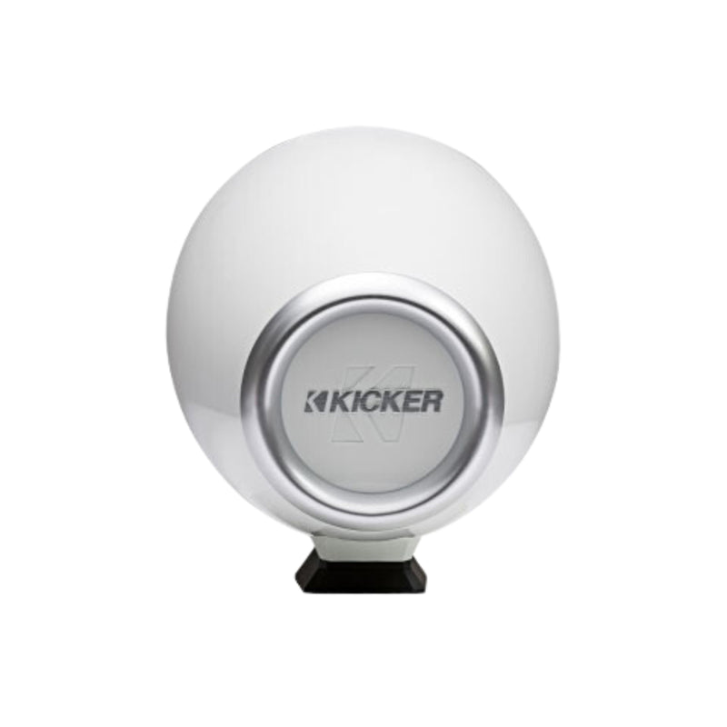 Kicker Pair of White 8" Flat-Surface-Mount Marine Wake Tower Speakers 46KMFC8W