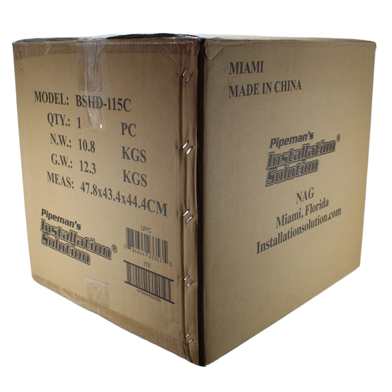 Single 15” Sealed Carpeted Subwoofer Box Made with Heavy-Duty MDF Construction