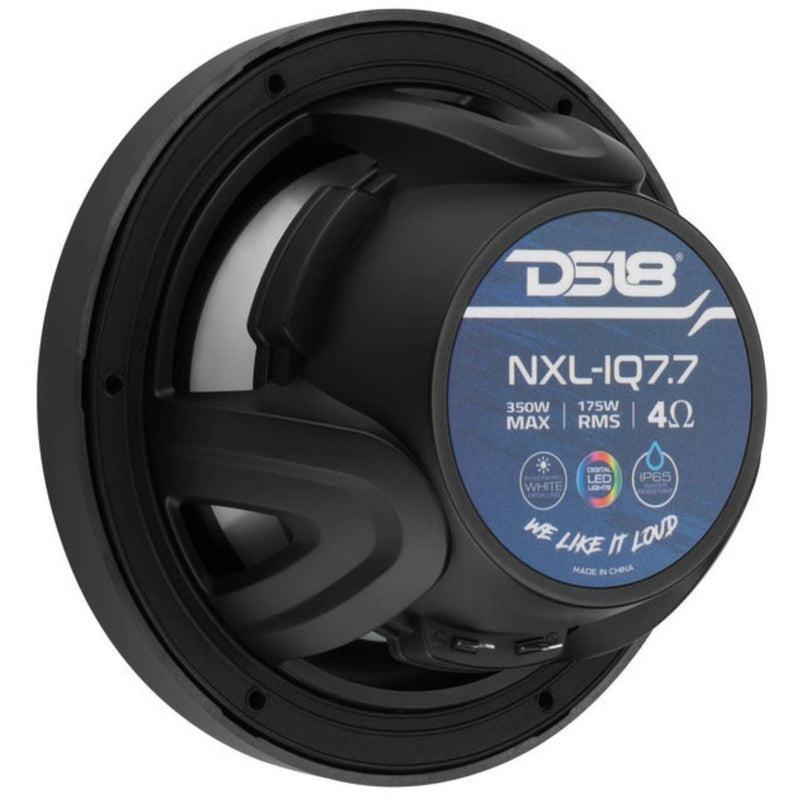 7.7 IP65 175W RMS Bullet Tweeter Marine Speaker Pair Digital LED DS18 NXL-IQ7.7