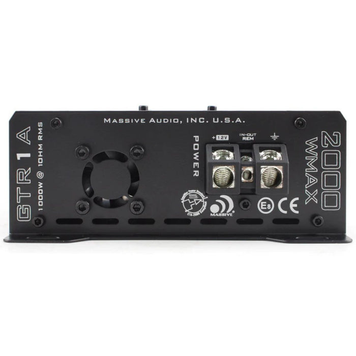 1060 Watt RMS 1 Ohm Mono Block GT Full Range Amplifier With Bass Remote GTR1A