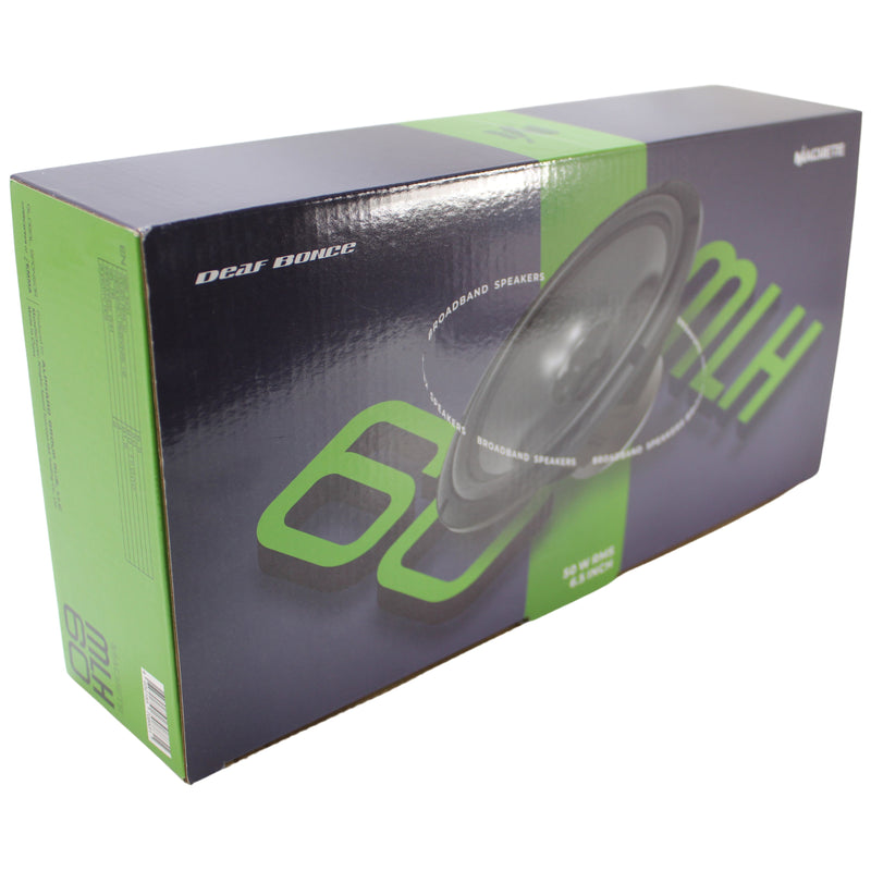 Deaf Bonce 6.5" 100 Watt 4 Ohm Pair of Wide Range Speakers Machete Series MLH-60