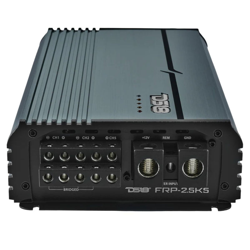 DS18 250W x 4 + 1200W RMS Sub FRP-2.5K5 Full-Range Class D 5-Ch Amplifier
