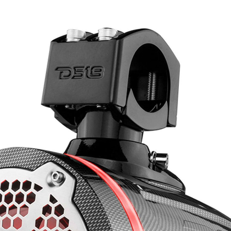 DS18 CF-X6TP 6.5" Marine Tower Speakers 100W RMS 4 Ohm RGB LED Pair