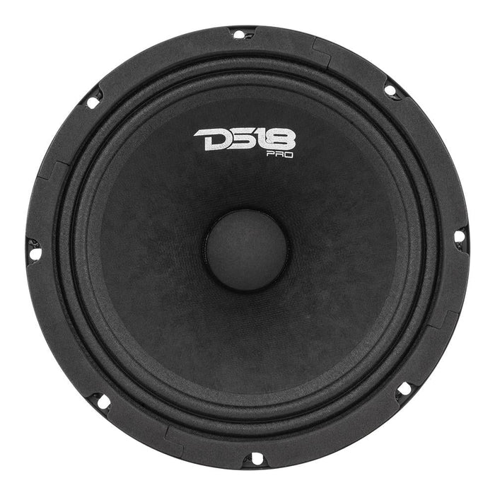 1760W 2x GM8 8" 4 Ohm Midrange Speakers + 2x TW120 Tweeters DS18 PRO-GM8.4PK