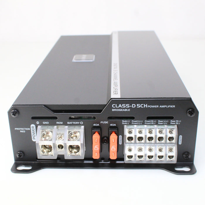 Jensen 5-Channel 815 Watts Class D RGB Amplifier w/ Bluetooth App Control