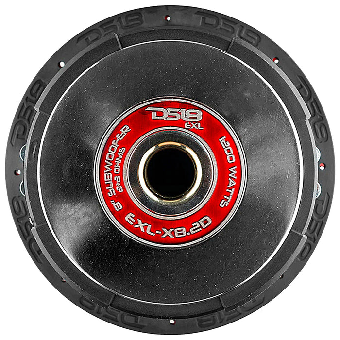 DS18 Car Audio 8" Subwoofer 1200 Watts Dual 2 Ohm 2.5 Voice Coil EXL-X8.2D