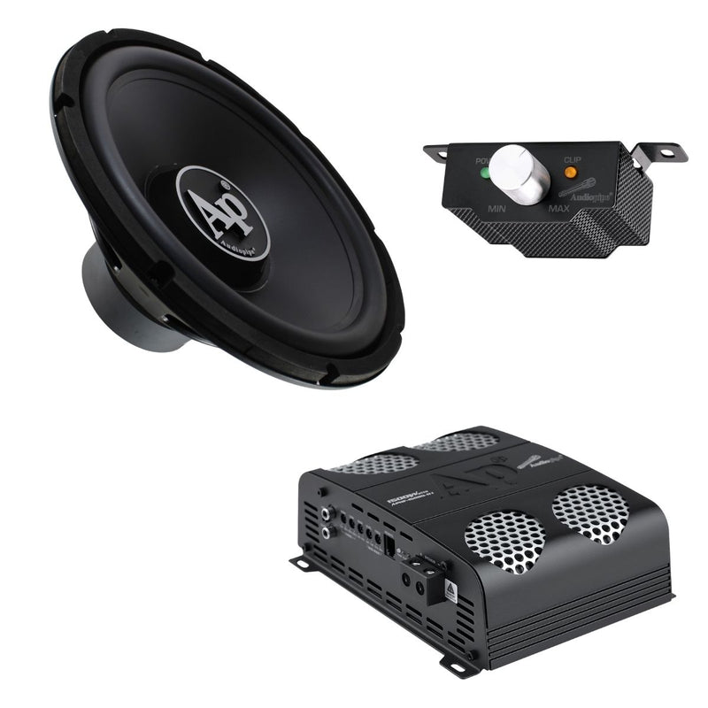 Front view of AP-PP215-COMBO-1 dual 15-inch subwoofer combo with high-performance enclosure