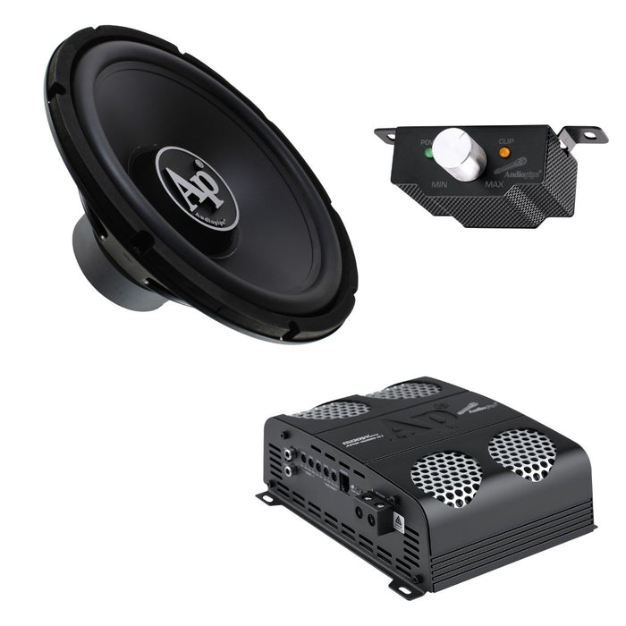Front view of AP-PP215-COMBO-1 dual 15-inch subwoofer combo with high-performance enclosure