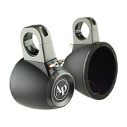 View of front and back side angle of APMP-60002SP | 6" Marine Speaker Pods w/ LED & Tweeter Mounting for Boats