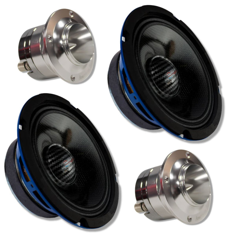 American Bass Godfather Upgrade 6.5CC Midrange Speakers + SQ-05T Bullet Tweeters