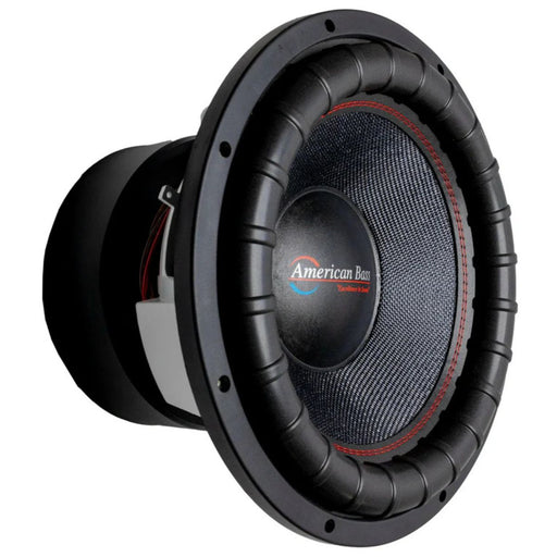 American Bass 15 inch VFL COMP Signature subwoofer with 5000W RMS power, dual 2 ohm voice coils, massive 504oz magnet, and extreme SPL bass output. Subwoofer Side View