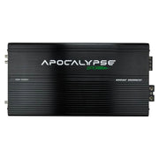 Unleash clean, controlled bass with the Apocalypse ASA-2000.1. 2000W RMS, Class D power, and precision tuning in a compact design Amplifier Front Face View