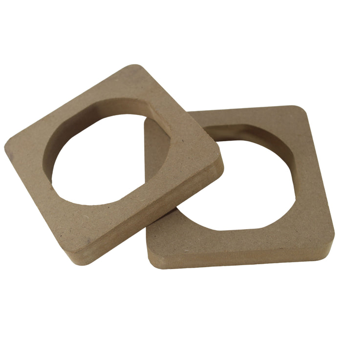 Pair of Universal MDF Wood 4.5 inch Speaker Spacer Rings