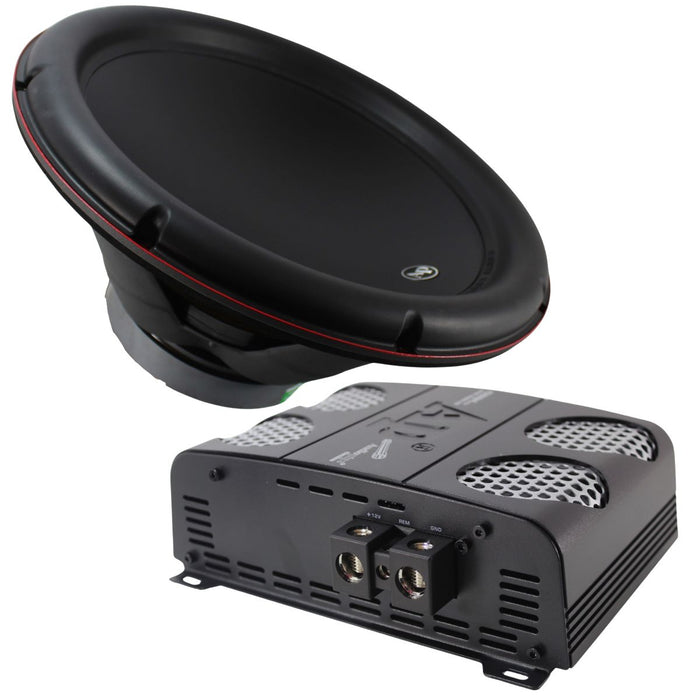  Complete Audiopipe combo with a AP-TS-CAR15 15" subwoofer and an AP-APHF-1500D-H1 Class D monoblock amplifier