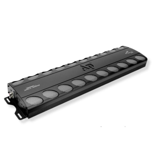 Unleash powerful bass with the Audiopipe APCLE-30001D 3000W Class D Monoblock Amplifier. Clean output, sleek design, and remote bass control. Amplifier Angle View