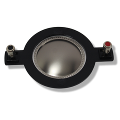 view of top side of Audiopipe APH-5050-VC Replacement Kapton Voice Coil 2 Inch Diaphragm shows terminals 