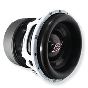 View of front side of B2-RAMPAGE12-ELITE-D2 12" Dual 2-Ohm 5000W RMS Subwoofer - SPL Builds 