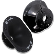 front and back side angle view of B2 Audio Bolt-On Compression Horns B2-RAGECDH-44 match with B2-RAGECDR-44