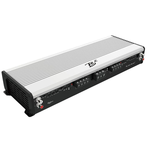 Front view of B2 Audio REF FOUR 1200W 4-Channel Class A/B SQ Amplifier 4Ω Bridgeable
