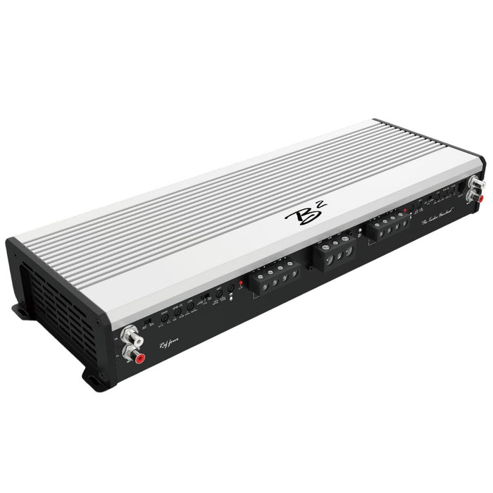 Front view of B2 Audio REF FOUR 1200W 4-Channel Class A/B SQ Amplifier 4Ω Bridgeable