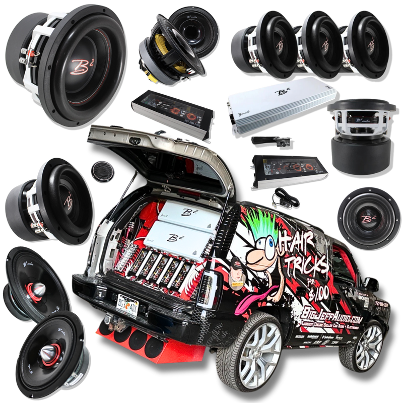 Subwoofers, Amps, Speakers & Wiring — Built for Bass.