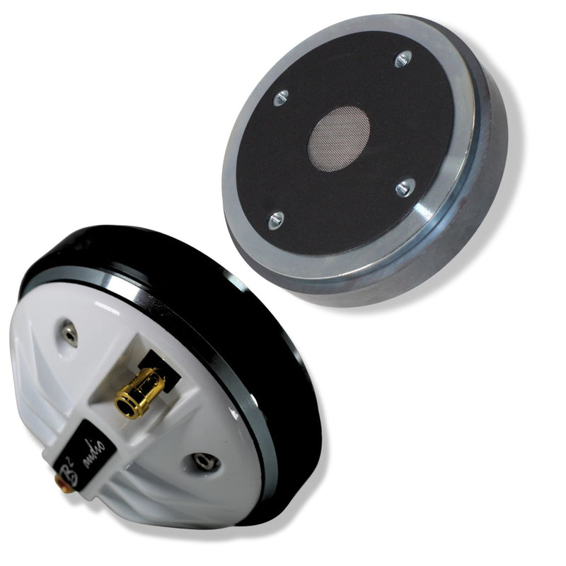 front and back side view of B2 RAGECDR-44 1.75" Bolt-On Compression Driver Pair | 200W RMS