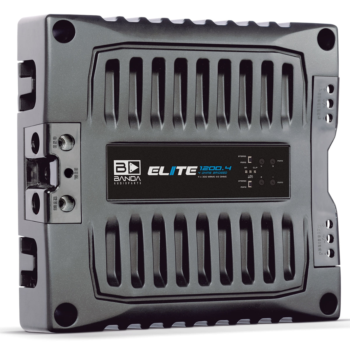 Banda Elite Line 1200W RMS 2-Ohm 4-Channel Full Range Amplifier