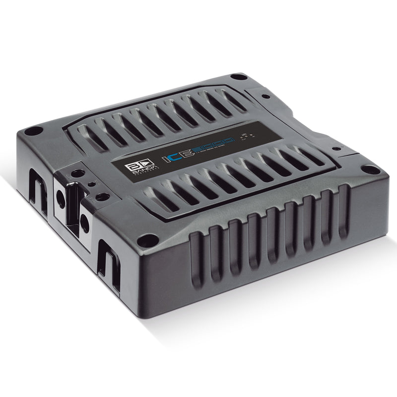 Top view of ICE-3002 car audio amplifier – high-performance, clean design, available at Big Jeff Audio.