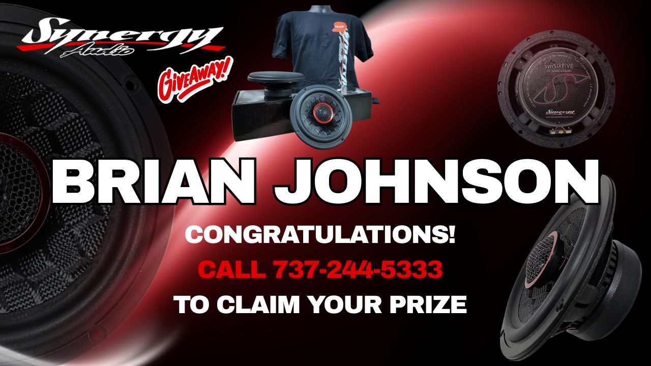 Big Jeff Audio & Synergy Mobile Audio Giveaway Winner